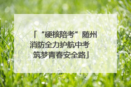 “硬核陪考”随州消防全力护航中考 筑梦青春安全路