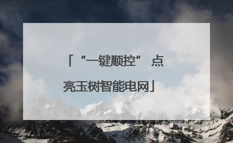 “一键顺控” 点亮玉树智能电网