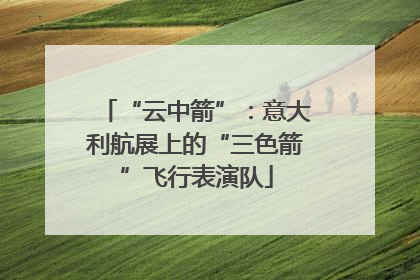 “云中箭”：意大利航展上的“三色箭”飞行表演队