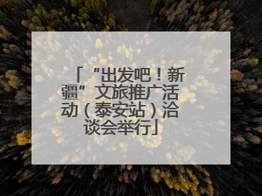 “出发吧！新疆”文旅推广活动（泰安站）洽谈会举行