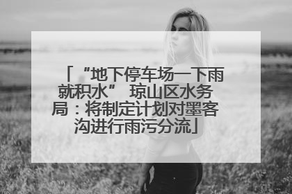 “地下停车场一下雨就积水” 琼山区水务局：将制定计划对墨客沟进行雨污分流