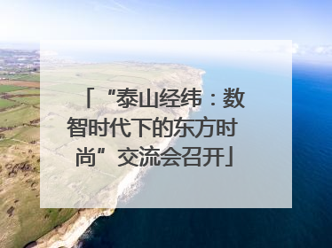 “泰山经纬：数智时代下的东方时尚”交流会召开