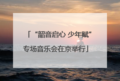“韶音启心 少年赋”专场音乐会在京举行
