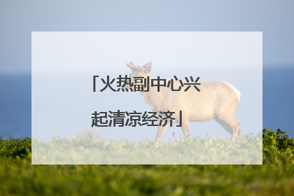 火热副中心兴起清凉经济