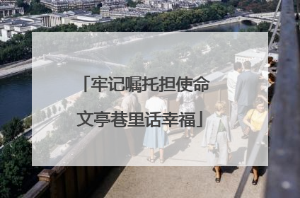牢记嘱托担使命 文亭巷里话幸福