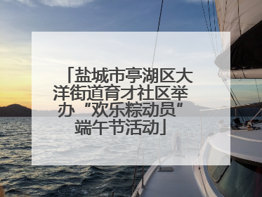 盐城市亭湖区大洋街道育才社区举办“欢乐粽动员”端午节活动