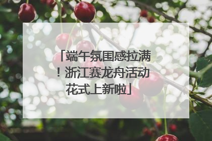 端午氛围感拉满！浙江赛龙舟活动花式上新啦