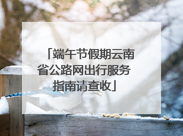 端午节假期云南省公路网出行服务指南请查收
