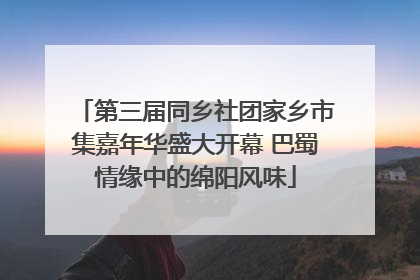 第三届同乡社团家乡市集嘉年华盛大开幕 巴蜀情缘中的绵阳风味