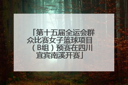 第十五届全运会群众比赛女子篮球项目（B组）预赛在四川宜宾南溪开赛