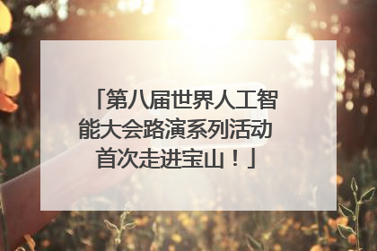 第八届世界人工智能大会路演系列活动首次走进宝山！