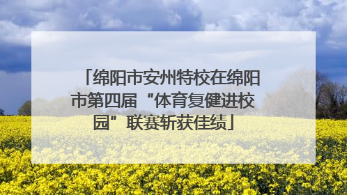 绵阳市安州特校在绵阳市第四届“体育复健进校园”联赛斩获佳绩
