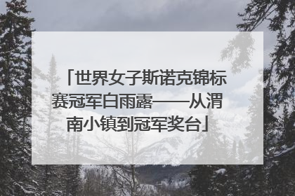世界女子斯诺克锦标赛冠军白雨露——从渭南小镇到冠军奖台