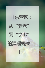 东营区：从“养老”到“享老”的温暖蝶变