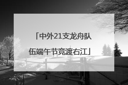 中外21支龙舟队伍端午节竞渡右江