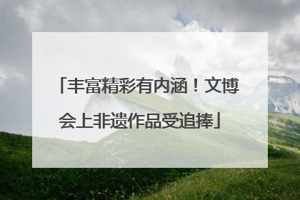 丰富精彩有内涵！文博会上非遗作品受追捧
