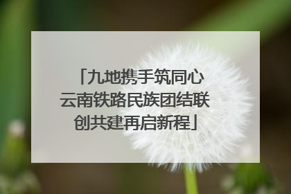 九地携手筑同心 云南铁路民族团结联创共建再启新程