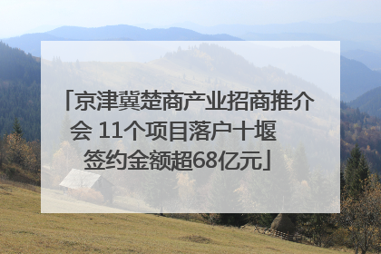 京津冀楚商产业招商推介会 11个项目落户十堰 签约金额超68亿元