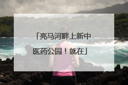 亮马河畔上新中医药公园！就在