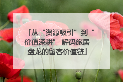 从“资源吸引”到“价值深耕” 解码旅居盘龙的留客价值链