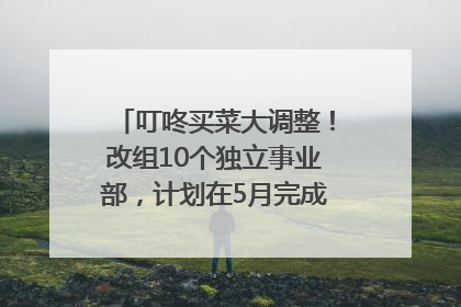 叮咚买菜大调整！改组10个独立事业部，计划在5月完成App端全面改版