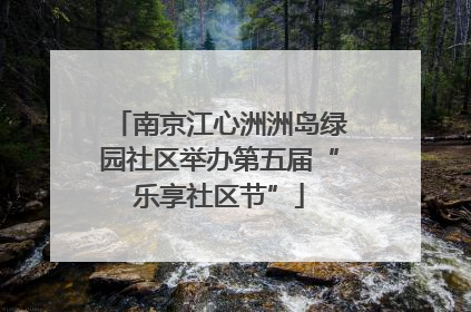 南京江心洲洲岛绿园社区举办第五届“乐享社区节”