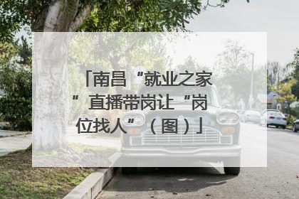 南昌“就业之家”直播带岗让“岗位找人”(图)