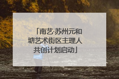 南艺·苏州元和塘艺术街区主理人共创计划启动