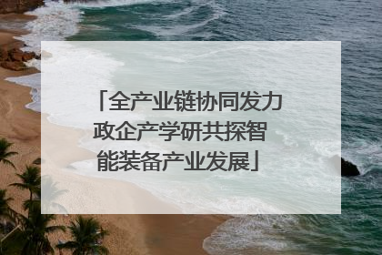 全产业链协同发力 政企产学研共探智能装备产业发展