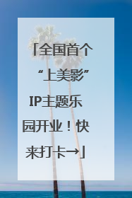 全国首个“上美影”IP主题乐园开业！快来打卡→