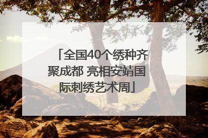 全国40个绣种齐聚成都 亮相安靖国际刺绣艺术周