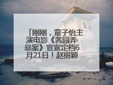 刚刚，章子怡主演电影《酱园弄·悬案》官宣定档6月21日！赵丽颖、杨幂、易烊千玺等角色海报曝光