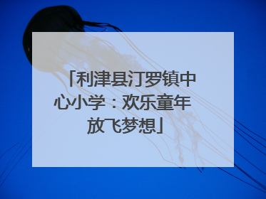 利津县汀罗镇中心小学：欢乐童年 放飞梦想