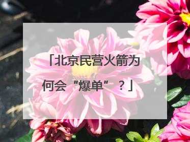 北京民营火箭为何会“爆单”？