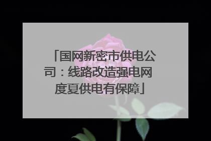 国网新密市供电公司：线路改造强电网 度夏供电有保障