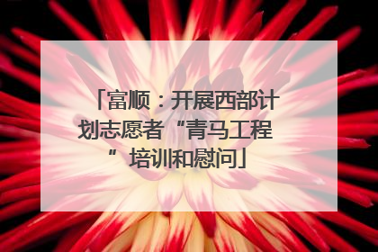富顺：开展西部计划志愿者“青马工程”培训和慰问