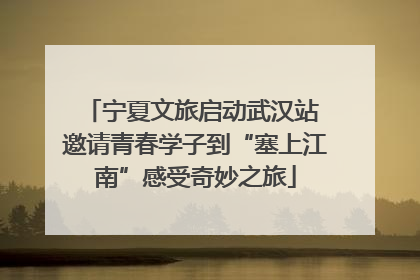 宁夏文旅启动武汉站 邀请青春学子到“塞上江南”感受奇妙之旅