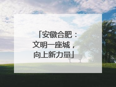 安徽合肥：文明一座城，向上新力量