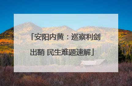 安阳内黄：巡察利剑出鞘 民生难题速解