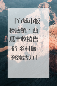 宜城市板桥店镇：西瓜丰收销售俏 乡村振兴添活力