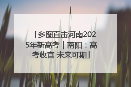 多图直击河南2025年新高考｜南阳：高考收官 未来可期