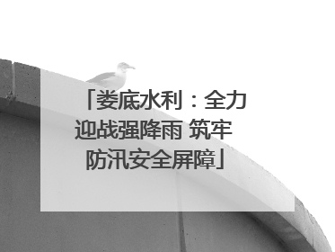 娄底水利：全力迎战强降雨 筑牢防汛安全屏障