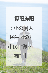德阳旌阳：小公厕大民生 托起市民“微幸福”
