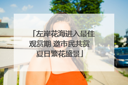 左岸花海进入最佳观赏期 邀市民共赏夏日繁花盛景