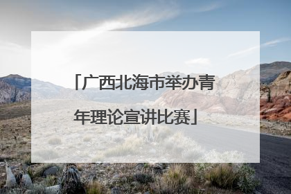 广西北海市举办青年理论宣讲比赛