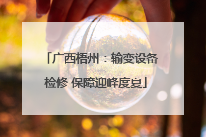 广西梧州：输变设备检修 保障迎峰度夏