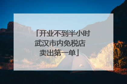 开业不到半小时 武汉市内免税店卖出第一单