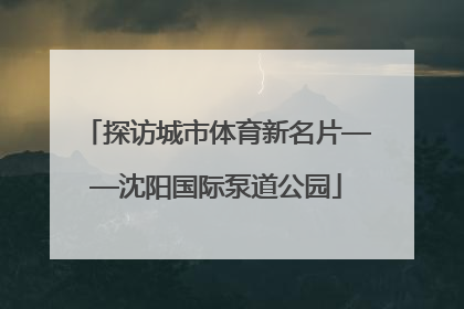 探访城市体育新名片——沈阳国际泵道公园