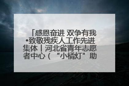 感恩奋进 双争有我•致敬残疾人工作先进集体丨河北省青年志愿者中心（“小橘灯”助残接力计划实施团队）：用温暖陪伴，守护特殊孩子成长