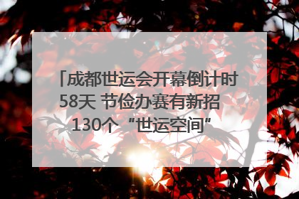 成都世运会开幕倒计时58天 节俭办赛有新招 130个“世运空间”陆续开放｜成都发展